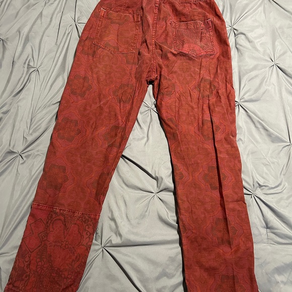 Red Patterned Pants pilcro - Picture 7 of 7
